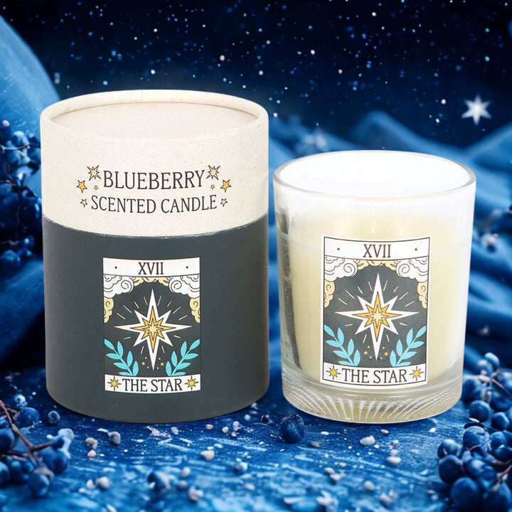 The Star Tarot Candle – Mystical Blueberry Scent