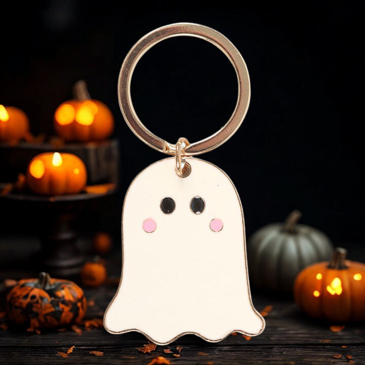 Glow-in-the-Dark Ghost Keyring – The Ghost with the Most