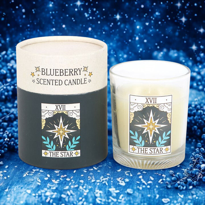The Star Tarot Candle – Mystical Blueberry Scent