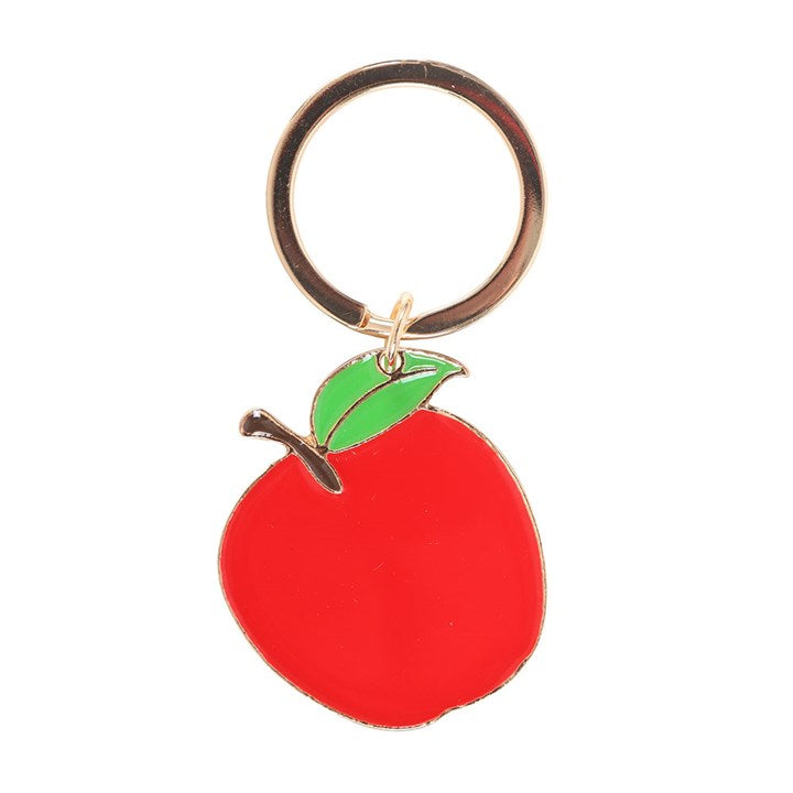 Apple-Shaped Enamel Teacher Keyring – A Sweet Thank You Gift