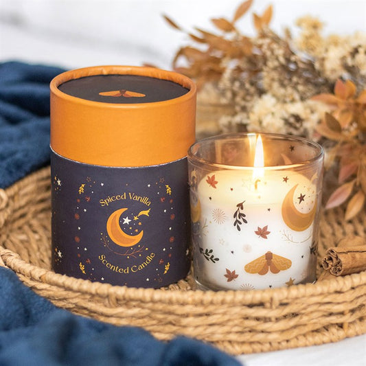 Spiced Vanilla Autumn Moon Candle – 28hr Burn