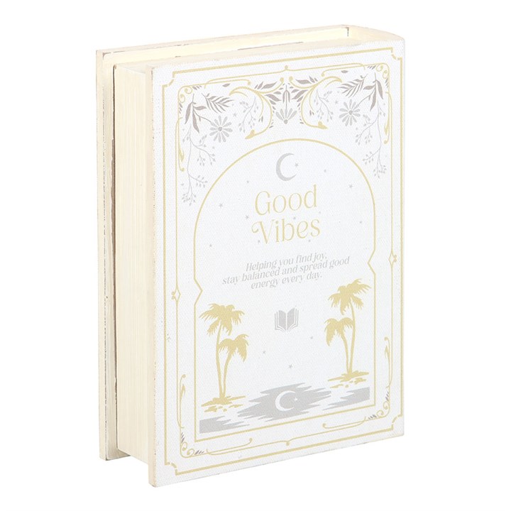 Book Spine Storage Box with Gold Detailing – Elegant Decorative Storage