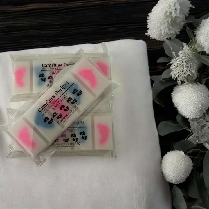 Baby Feet Wax Melt Snap Bar – Baby Powder Scent