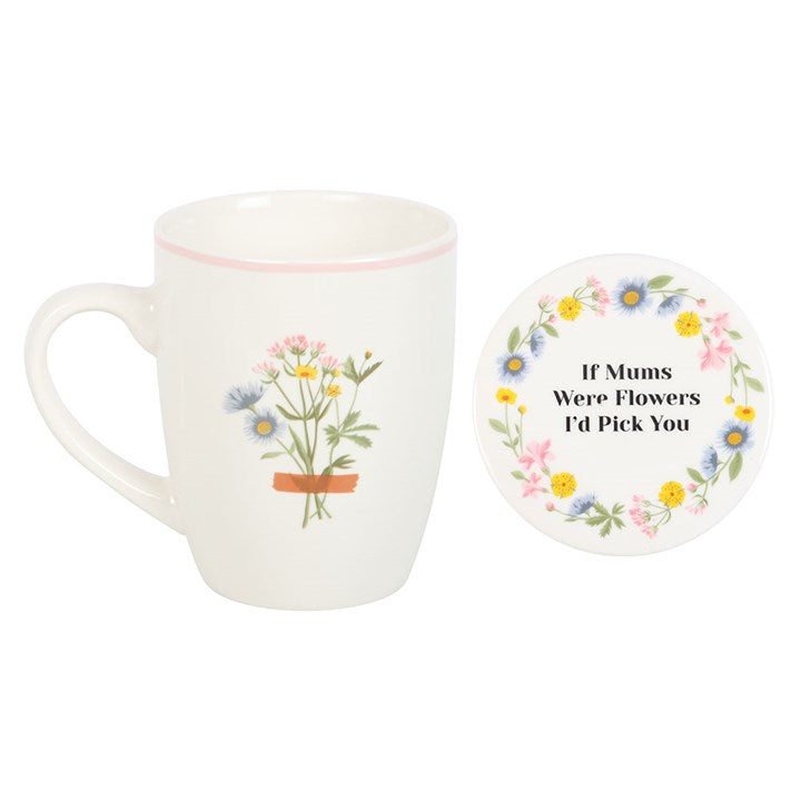 "If Mums Were Flowers, I’d Pick You" Mug & Coaster Gift Set