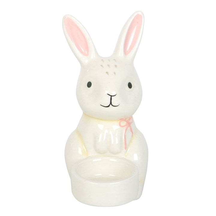 Bunny Ceramic Tealight Holder – A Springtime Glow for Every Home