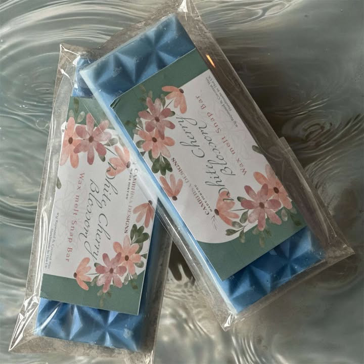 Shimmering White Cherry Blossom Snap Bar
