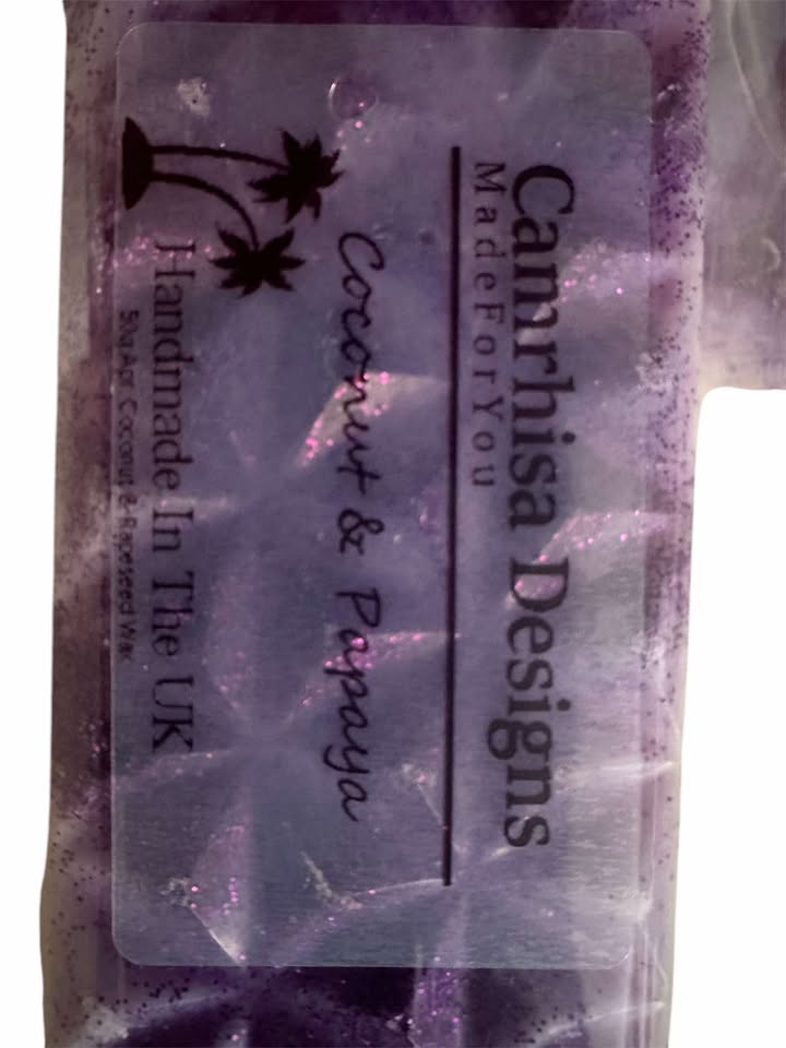 Purple Wax Melt Snap Bar