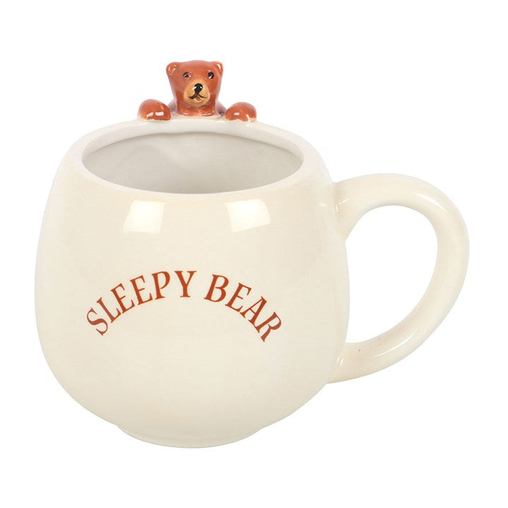 Sleepy Bear 3D Ceramic Mug – Cosy Morning Companion