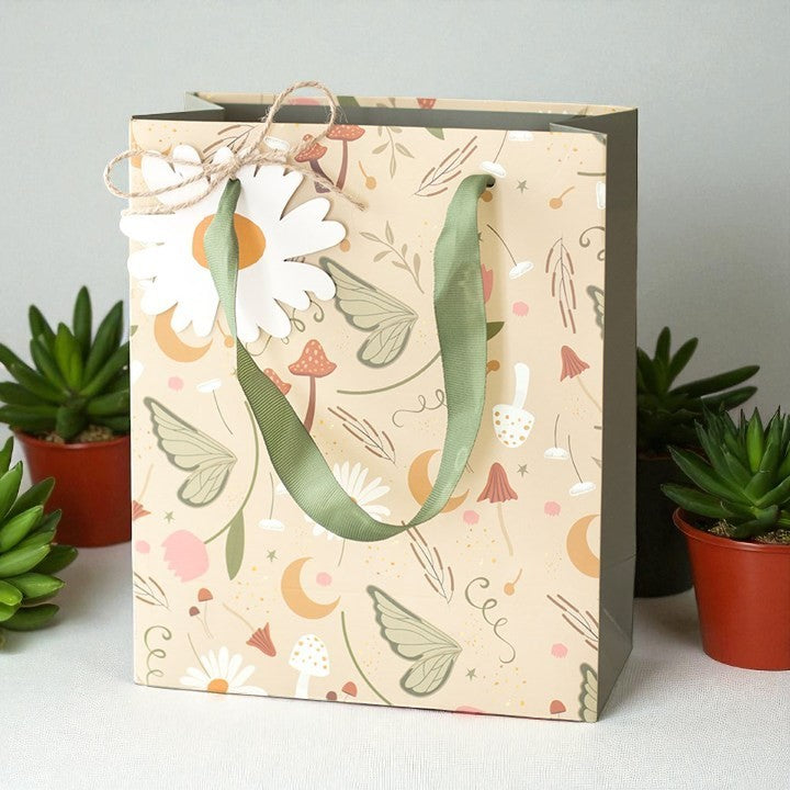 23cm Medium Fairy Folklore Print Gift Bag