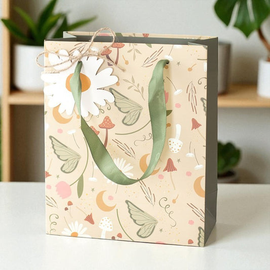 23cm Medium Fairy Folklore Print Gift Bag