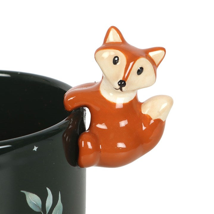3D Fox & Forest Ceramic Plant Pot