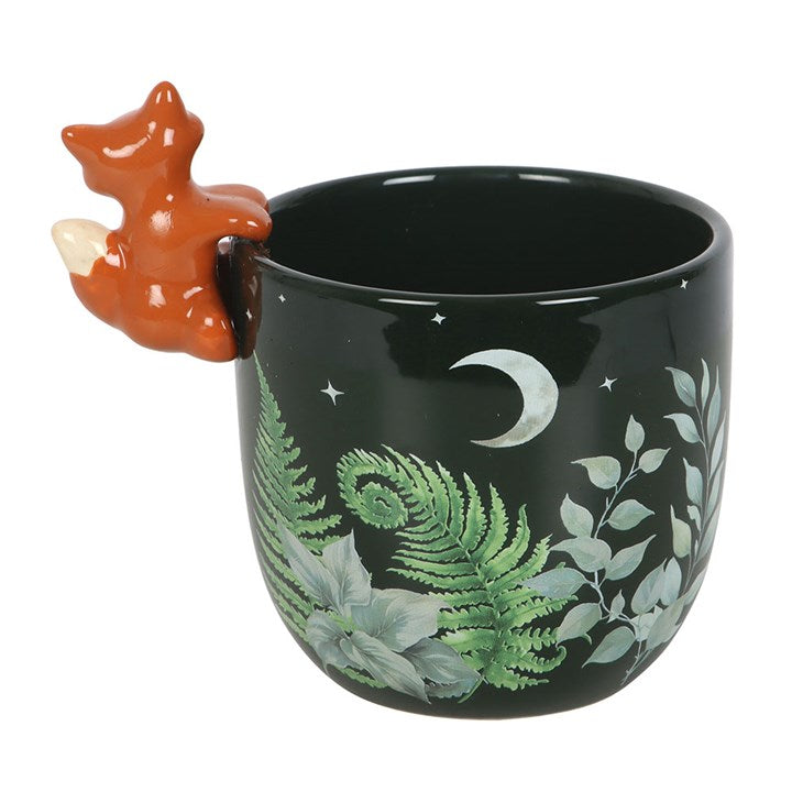 3D Fox & Forest Ceramic Plant Pot