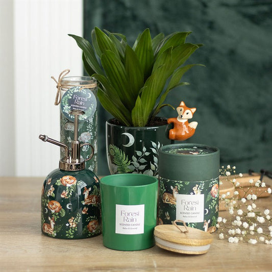 3D Fox & Forest Ceramic Plant Pot