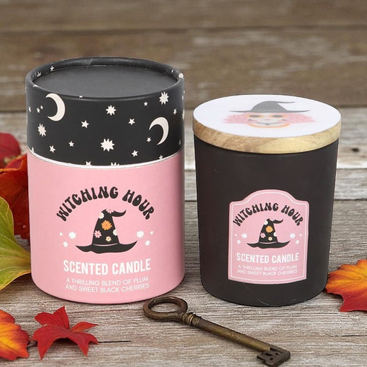Witching Hour Plum and Black Cherry Candle