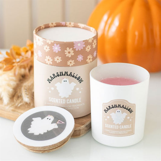 Toasted Marshmallow Ghost Candle – 28hr Burn