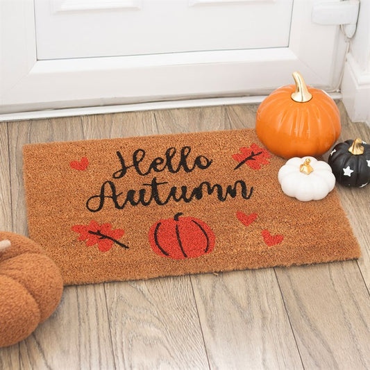 Hello Autumn Coir Doormat – Velvet Autumn Collection