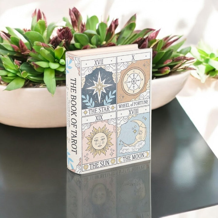 Vintage Tarot Book Shaped Storage Box