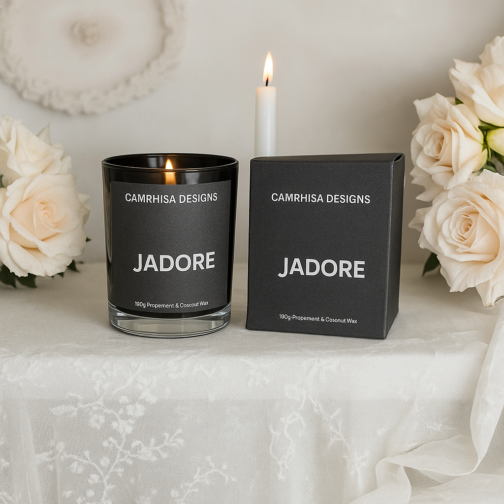 Handmade J’adore Scented Candle – Floral, Fruity & Luxurious