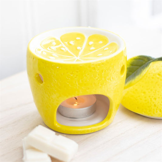 Lemon Grove Ceramic Oil Burner with Lid
