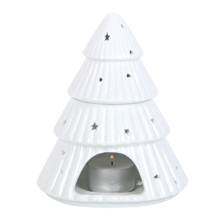Christmas Tree Oil Burner & Wax Warmer – Festive Ceramic Fragrance Holder