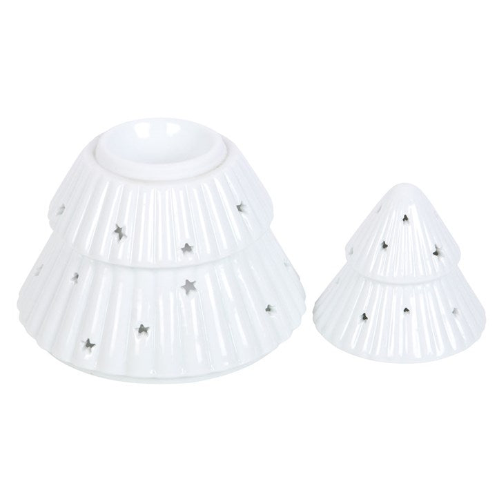 Christmas Tree Oil Burner & Wax Warmer – Festive Ceramic Fragrance Holder