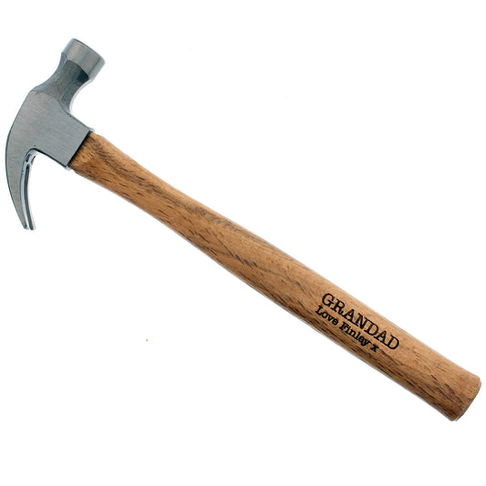 Personalised Wooden Hammer – Custom Gift for Dads & DIY Lovers