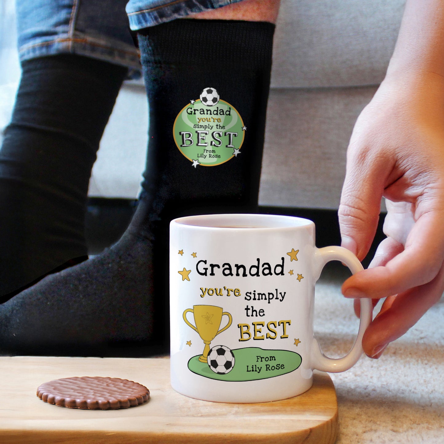Personalised ‘Simply The Best’ Mug & Socks Gift Set