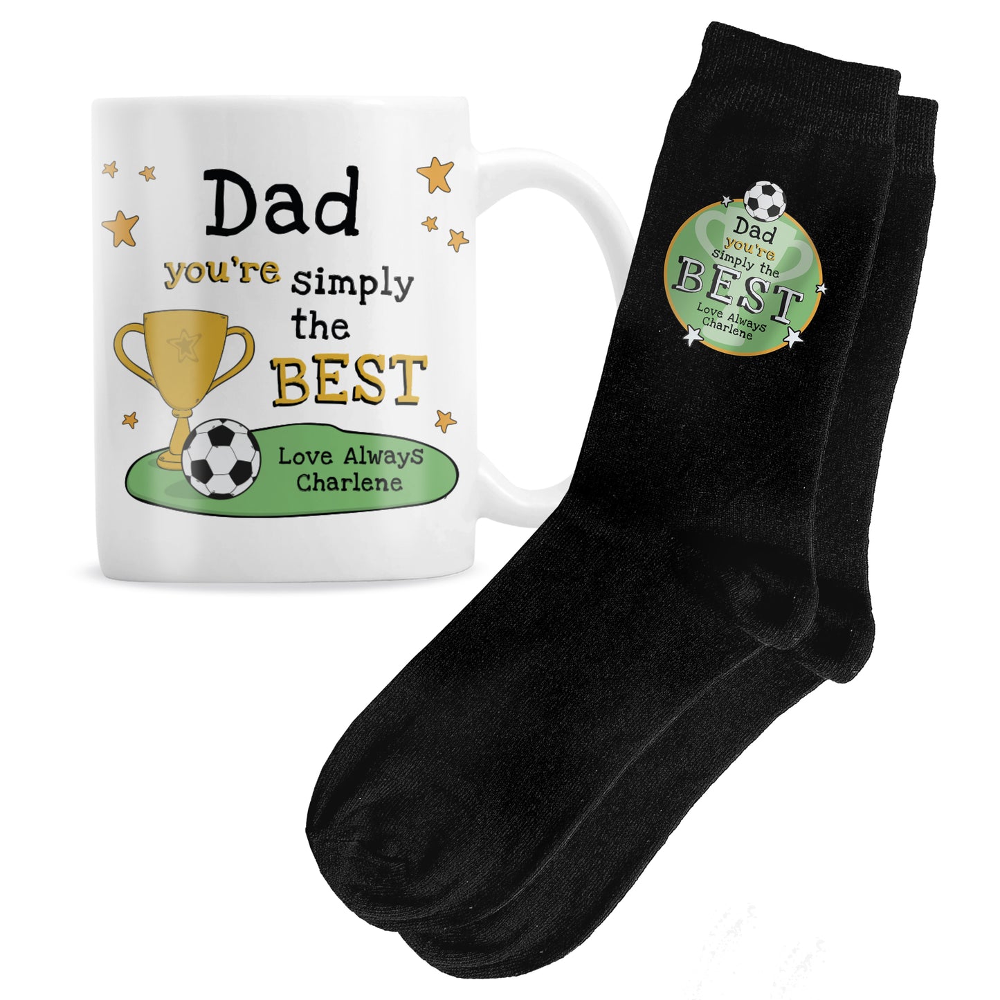 Personalised ‘Simply The Best’ Mug & Socks Gift Set