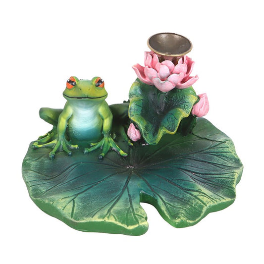 Lily Pad Frog Backflow Incense Burner