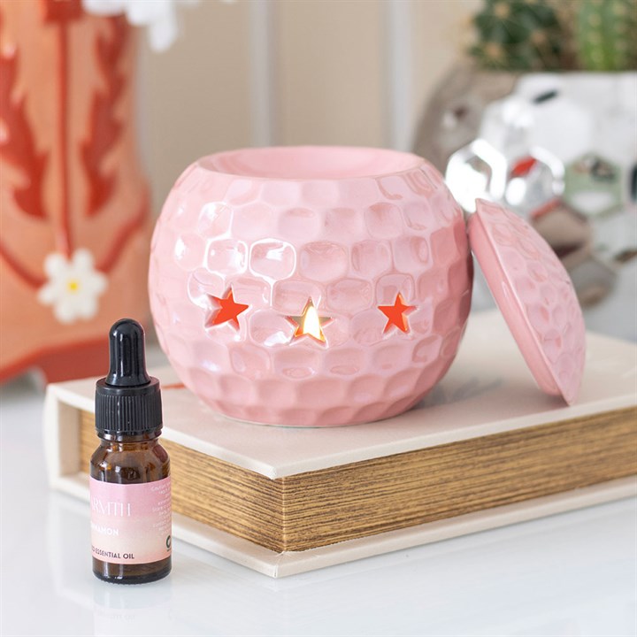 🕺✨ Pink Disco Ball Oil Burner — Get Your Groove On!