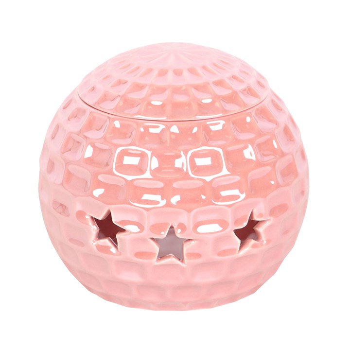 🕺✨ Pink Disco Ball Oil Burner — Get Your Groove On!
