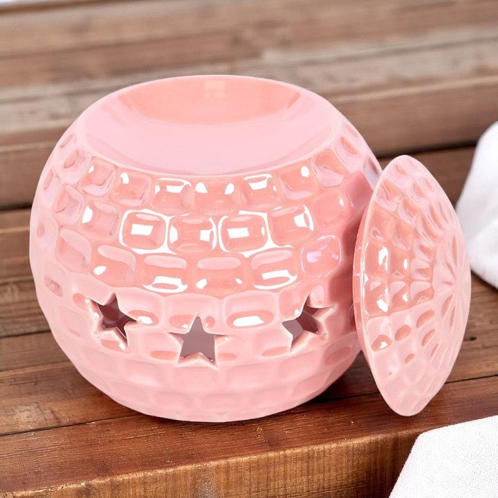 🕺✨ Pink Disco Ball Oil Burner — Get Your Groove On!