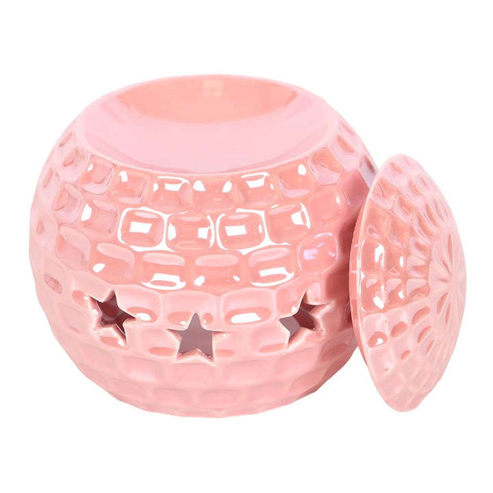 🕺✨ Pink Disco Ball Oil Burner — Get Your Groove On!