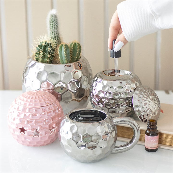 🕺✨ Pink Disco Ball Oil Burner — Get Your Groove On!