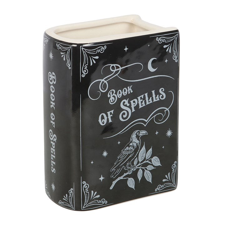 Book of Spells Ceramic Flower Vase – For a Floral Display Full of Magic
