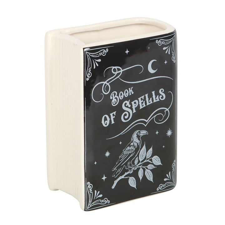Book of Spells Ceramic Flower Vase – For a Floral Display Full of Magic
