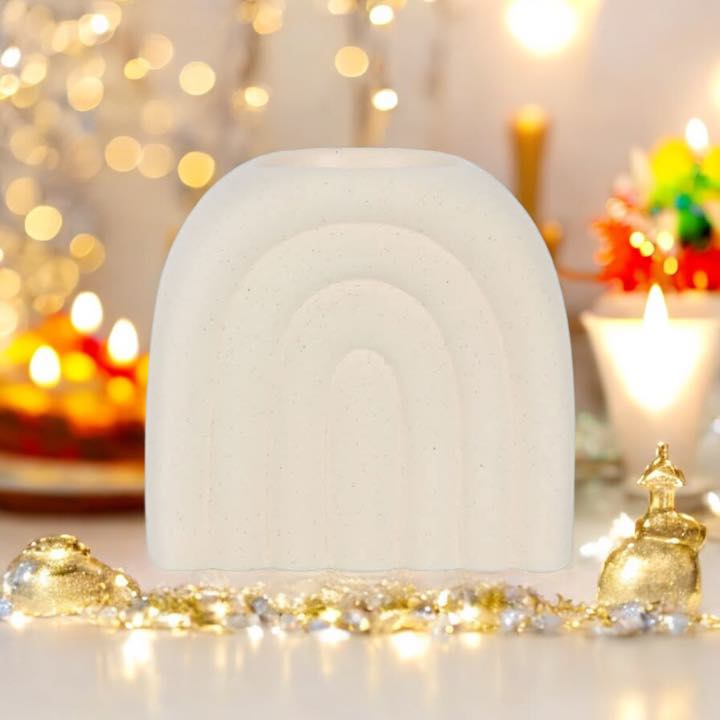 Cream Speckle Arch Oil Burner