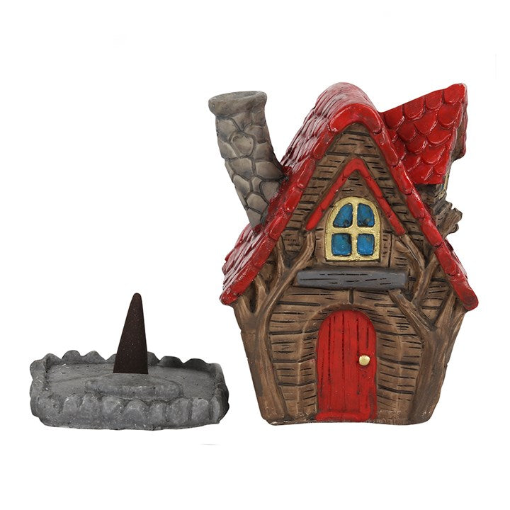 Fairy House Incense Cone Burner by Lisa Parker – Whimsical Smoke Chimney Design