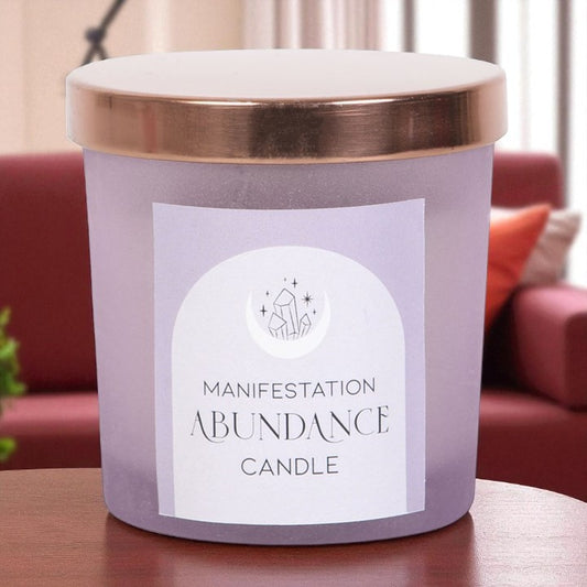 Abundance French Lavender Crystal Chip Candle