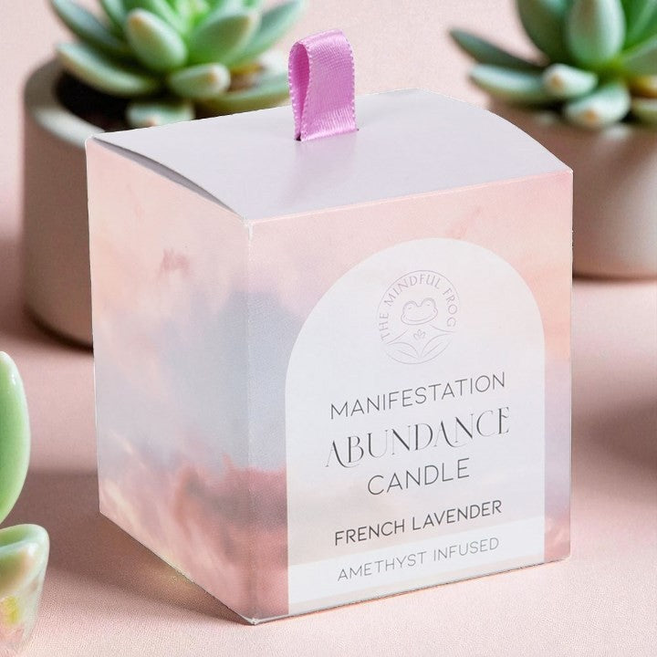 Abundance French Lavender Crystal Chip Candle