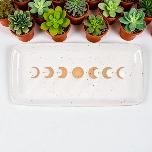 Moon Phase Ceramic Trinket Tray – 17cm