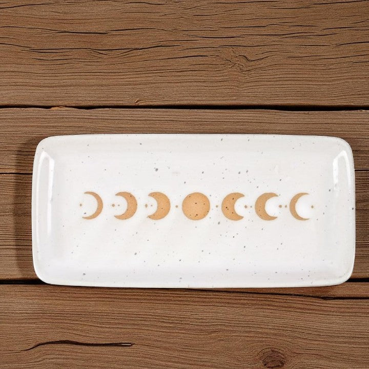 Moon Phase Ceramic Trinket Tray – 17cm
