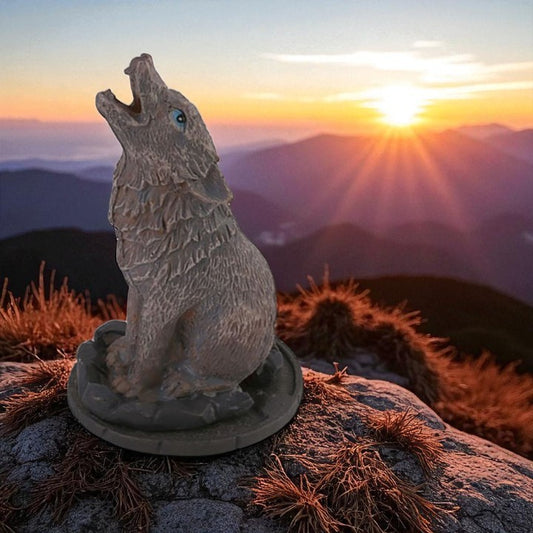 Wolf Incense Cone Holder by Lisa Parker