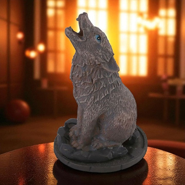 Wolf Incense Cone Holder by Lisa Parker
