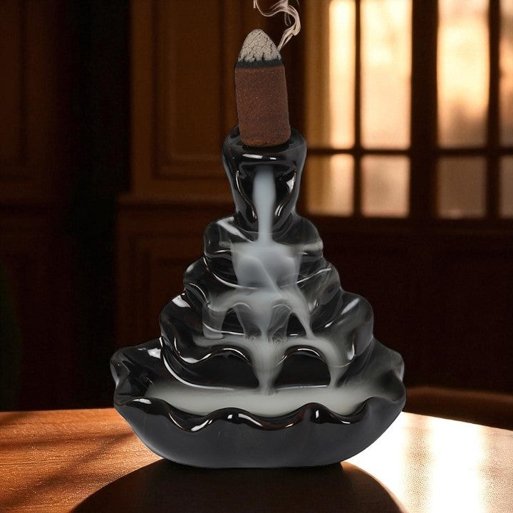 4-Tier Ripple Backflow Incense Burner