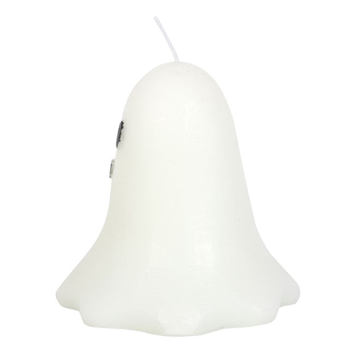 10cm Unscented Ghost Candle – Spooky Halloween Decoration