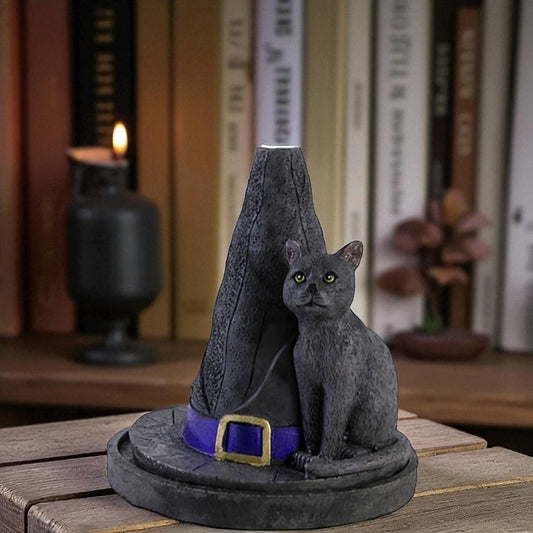 Witch Hat with Cat Incense Cone Holder – Lisa Parker Design