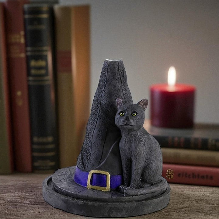 Witch Hat with Cat Incense Cone Holder – Lisa Parker Design