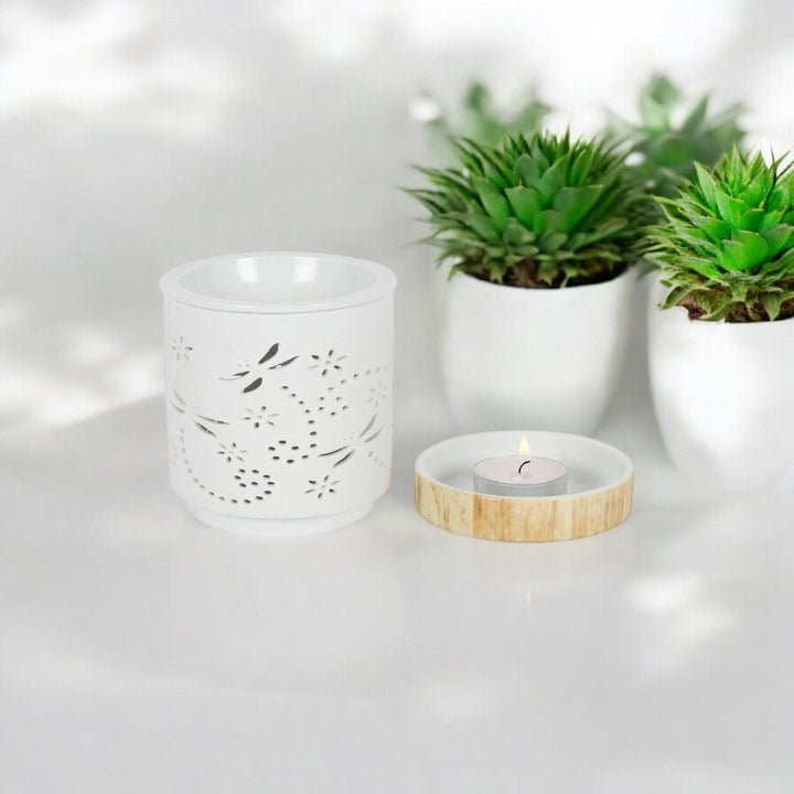 Dragonfly Matte Ceramic Oil Burner