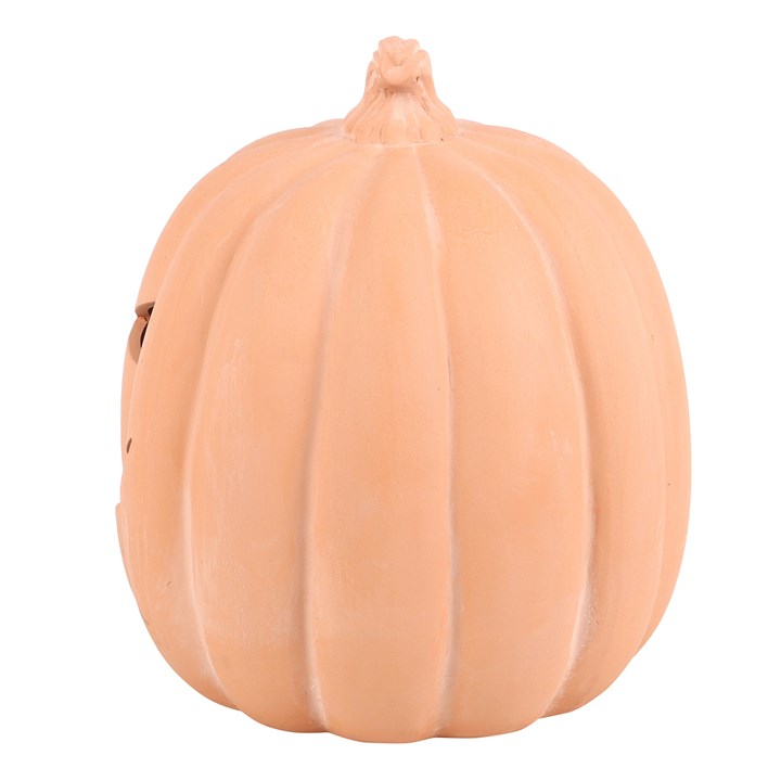 22cm Terracotta Pumpkin Ornament – Reusable Halloween Decoration